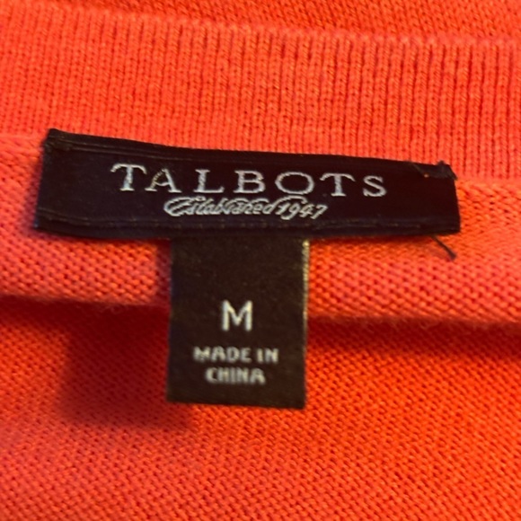 Talbots lightweight button cardigan size medium cotton blend - Picture 4 of 5
